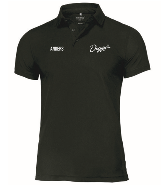 Doggy AB Polo Clearwater  2 logo gents, Black