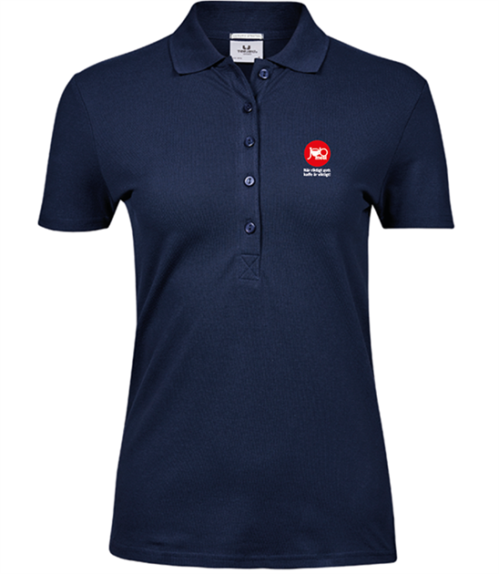 Piké ekobomull kort ärm 145 dam SWE