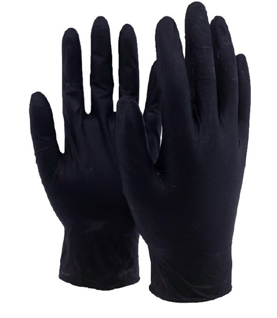 Svarta engångshandskar, 100-pack