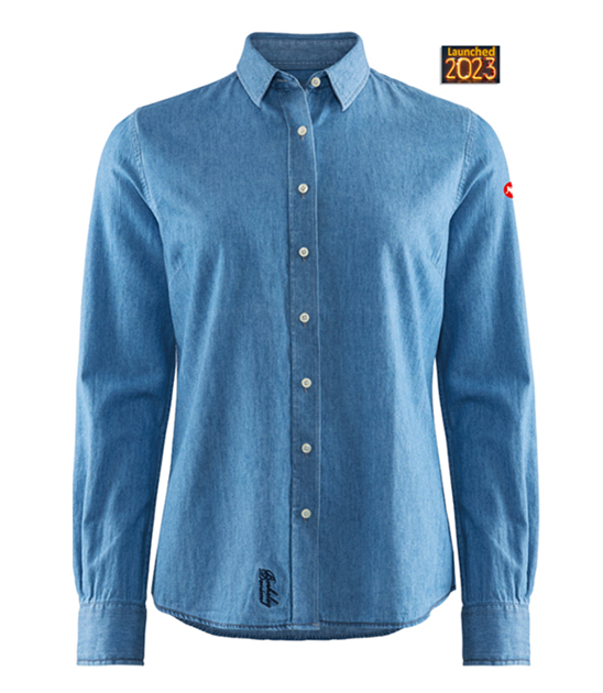 Dover denim tailored shirt, ladies