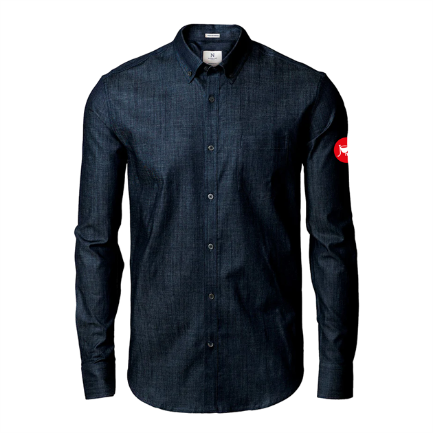 Denim skjorta, herr