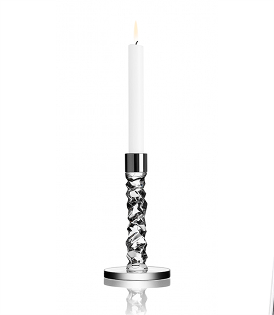 Orrefors, Carat ljusstake ,2-pack ,Platina