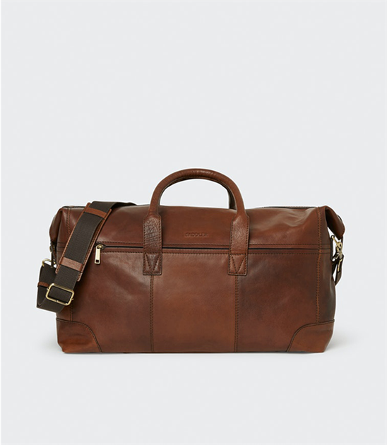 Saddler, Metz Weekendbag i läder, Brun