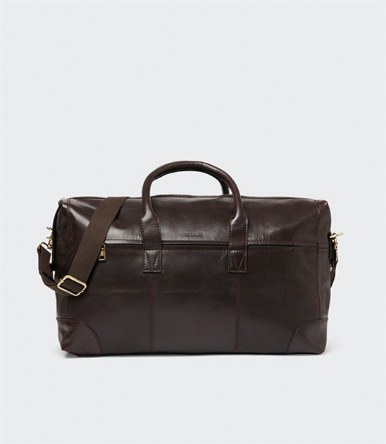 Saddler, Metz weekendbag i läder, Mörkbrun
