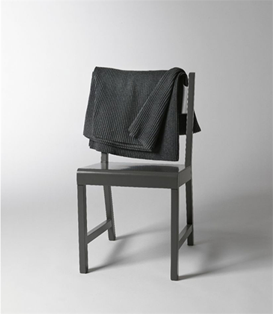 Design House Stockholm, Pleece Pläd, 140 cm 170 cm, Mörkgrå