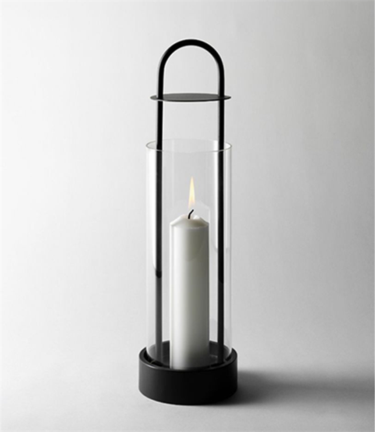 Design House Stockholm, Lotus Lantern, Höjd: 44 cm, Ø 12 cm, Svart