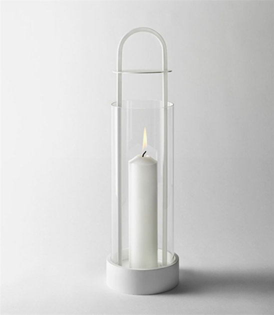 Design House Stockholm, Lotus Lantern, Höjd: 44 cm, Ø 12 cm, Vit